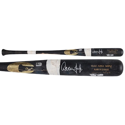Aaron Judge New York Yankees Autographed Game-Used Black Chandler Broken Bat vs. Houston Astros on March 30, 2024