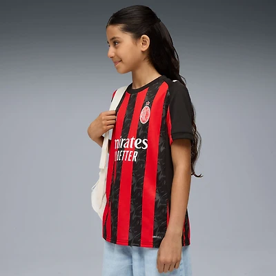 Youth Puma Red AC Milan 2025/26 Home Replica Jersey