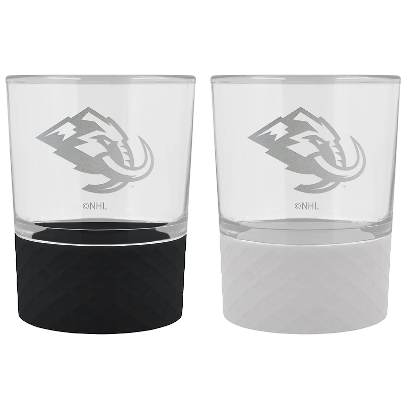 Utah Mammoth Two-Piece 12oz. Commissioner Rocks Glass Set