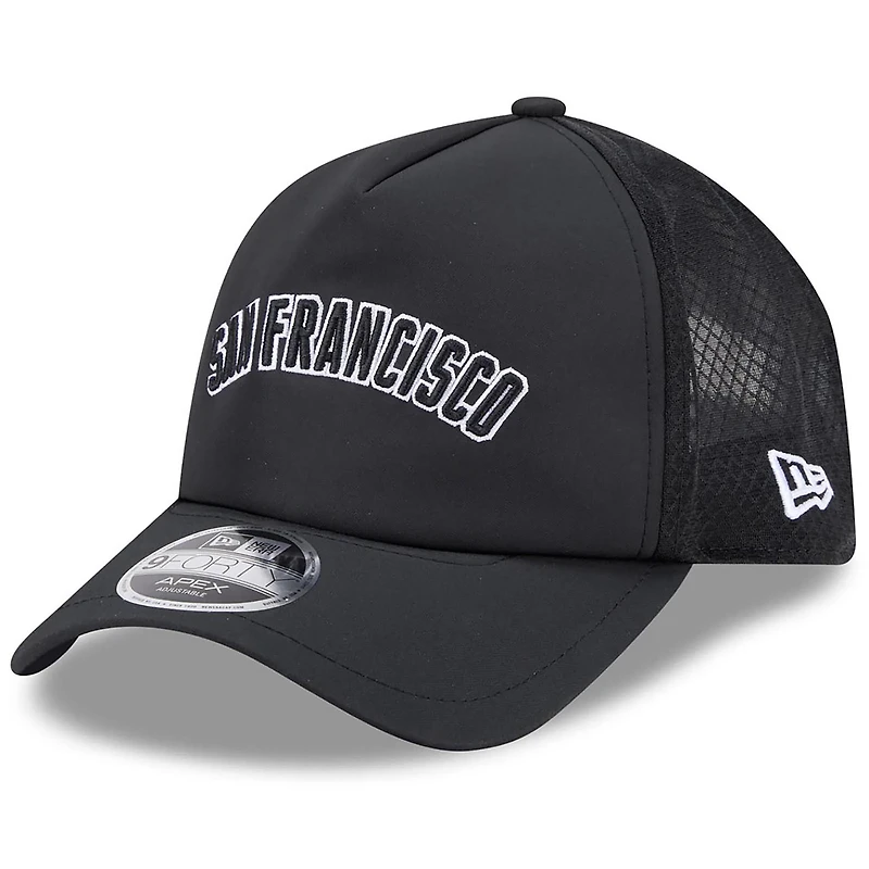 Men's New Era Black San Francisco Giants 2026 Batting Practice Alternate Apex 9FORTY Adjustable Hat