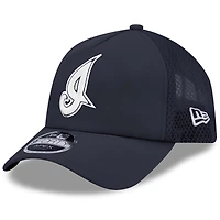 Men's New Era Navy Cleveland Indians 2026 Batting Practice Alternate Apex 9FORTY Adjustable Hat
