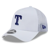 Men's New Era Texas Rangers 2026 Batting Practice Apex 9FORTY Adjustable Trucker Hat
