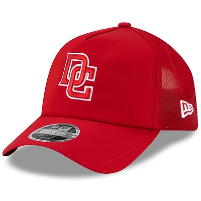 Men's New Era Washington Nationals 2026 Batting Practice Apex 9FORTY Adjustable Trucker Hat