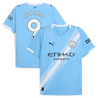 Men's Puma Erling Haaland Sky Blue Manchester City 2025/26 Home Replica Player Jersey