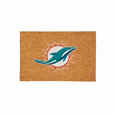 Miami Dolphins 24" x 36" Outdoor Team Logo Coir Mat