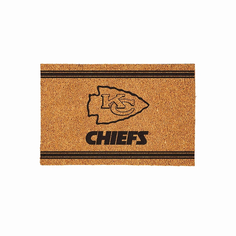 Kansas City Chiefs 24" x 36" Outdoor Monochrome Team Logo Coir Mat