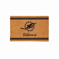 Miami Dolphins 24" x 36" Outdoor Monochrome Team Logo Coir Mat