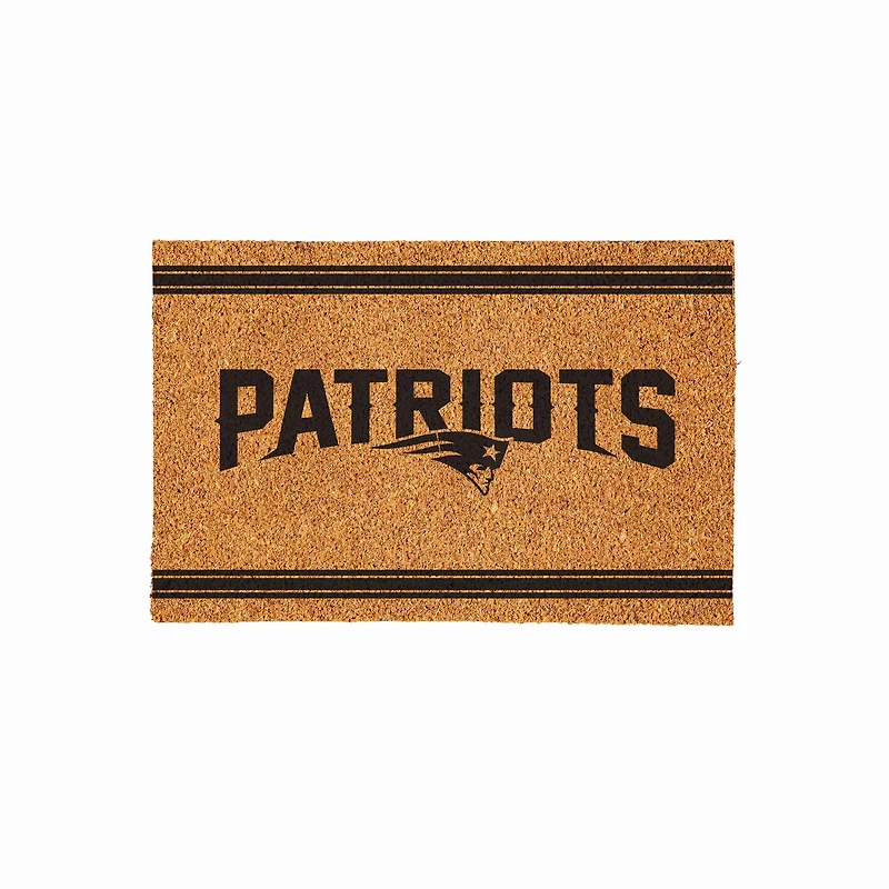 New England Patriots 24" x 36" Outdoor Monochrome Team Logo Coir Mat