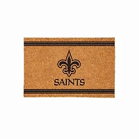 New Orleans Saints 24" x 36" Outdoor Monochrome Team Logo Coir Mat