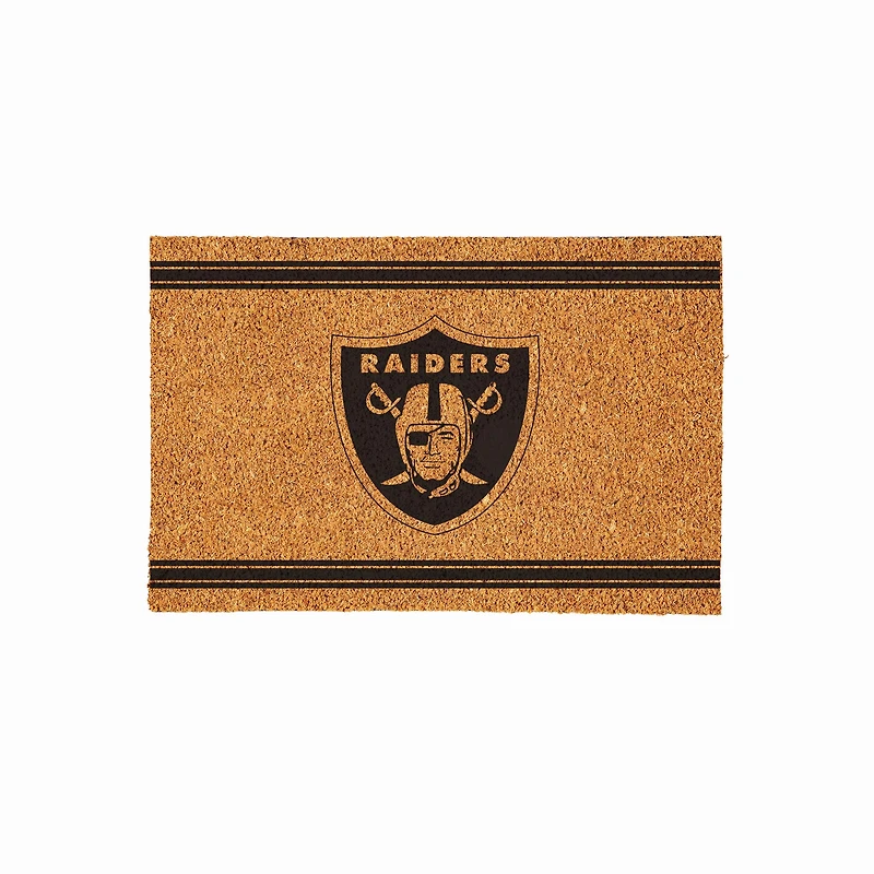 Las Vegas Raiders 24" x 36" Outdoor Monochrome Team Logo Coir Mat