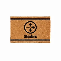 Pittsburgh Steelers 24" x 36" Outdoor Monochrome Team Logo Coir Mat