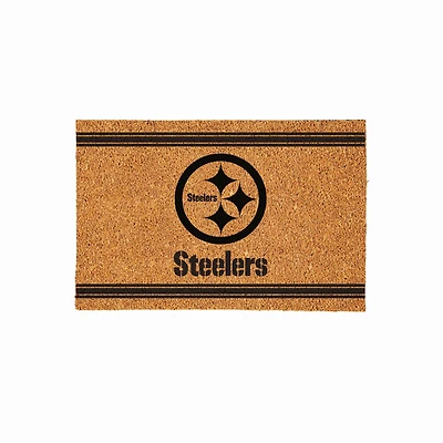 Pittsburgh Steelers 24" x 36" Outdoor Monochrome Team Logo Coir Mat