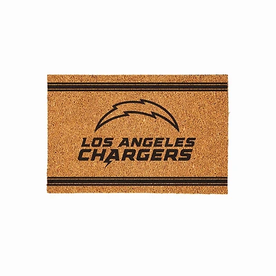 Los Angeles Chargers 24" x 36" Outdoor Monochrome Team Logo Coir Mat
