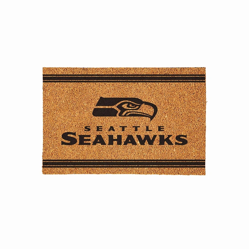 Seattle Seahawks 24" x 36" Outdoor Monochrome Team Logo Coir Mat