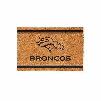 Denver Broncos 24" x 36" Outdoor Monochrome Team Logo Coir Mat