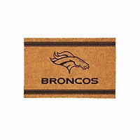 Denver Broncos 24" x 36" Outdoor Monochrome Team Logo Coir Mat
