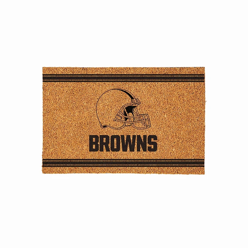 Cleveland Browns 24" x 36" Outdoor Monochrome Team Logo Coir Mat