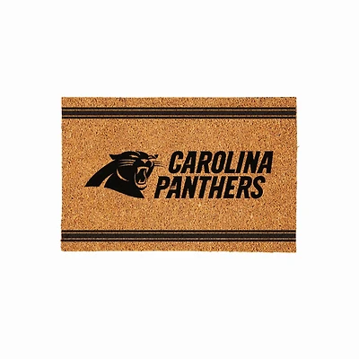 Carolina Panthers 24" x 36" Outdoor Monochrome Team Logo Coir Mat
