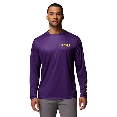 Men's Columbia  Purple LSU Tigers PHG Terminal Shot Long Sleeve T-Shirt