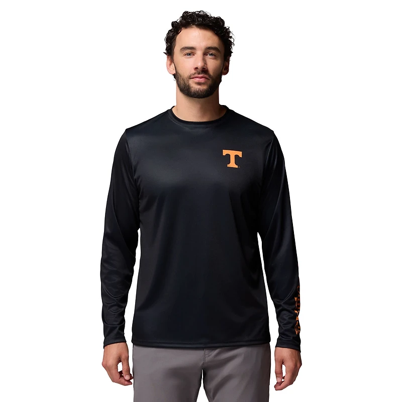 Men's Columbia  Black Tennessee Volunteers PHG Terminal Shot 3-Hit Long Sleeve T-Shirt
