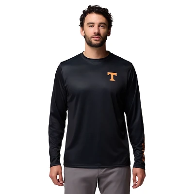 Men's Columbia  Black Tennessee Volunteers PHG Terminal Shot 3-Hit Long Sleeve T-Shirt