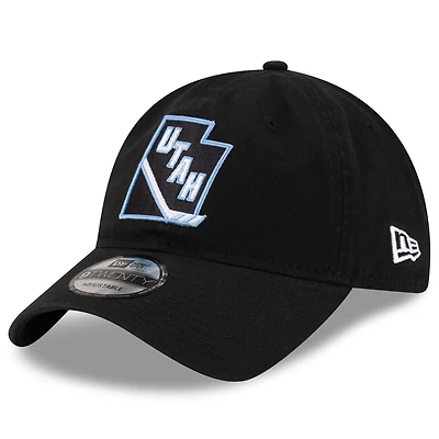 Men's New Era  Black Utah Mammoth 9TWENTY Adjustable Hat