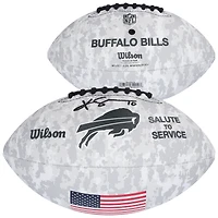 Khalil Shakir Buffalo Bills Autographed 2024 Salute To Service Wilson Football