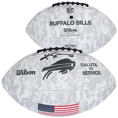 Khalil Shakir Buffalo Bills Autographed 2024 Salute To Service Wilson Football