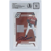 Andy Pettitte Houston Astros Autographed 2005 Donruss Zenith GU Relic #ZB-4 Beckett Fanatics Witnessed Authenticated 10 Card