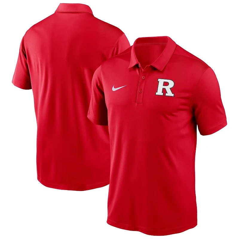 Men's Nike Scarlet Rutgers Knights Performance Victory Solid Polo