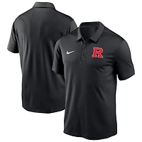 Men's Nike Black Rutgers Scarlet Knights Performance Victory Solid Polo