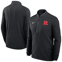Men's Nike Black Rutgers Scarlet Knights Dri-FIT Victory Quarter-Zip Pullover