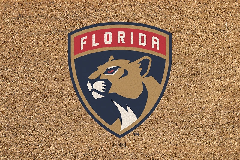 Florida Panthers 24" x 36" Outdoor Team Logo Coir Mat