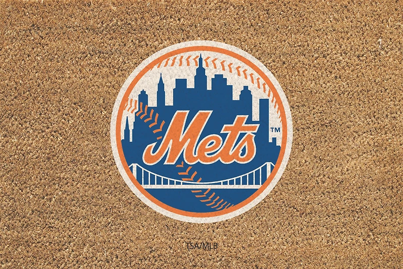New York Mets 24" x 36" Outdoor Team Logo Coir Mat