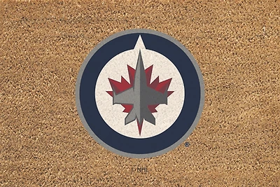 Winnipeg Jets 24" x 36" Outdoor Team Logo Coir Mat