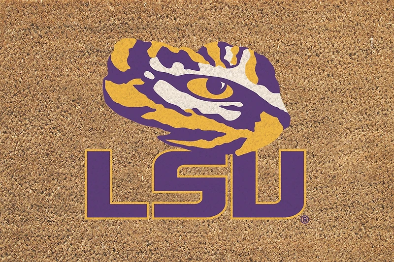 LSU Tigers 24" x 36" Outdoor Team Logo Coir Mat
