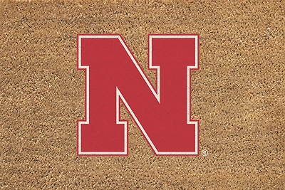 Nebraska Huskers 24" x 36" Outdoor Team Logo Coir Mat