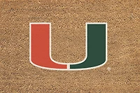 Miami Hurricanes 24" x 36" Outdoor Team Logo Coir Mat