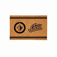 Winnipeg Jets 24" x 36" Outdoor Monochrome Team Logo Coir Mat