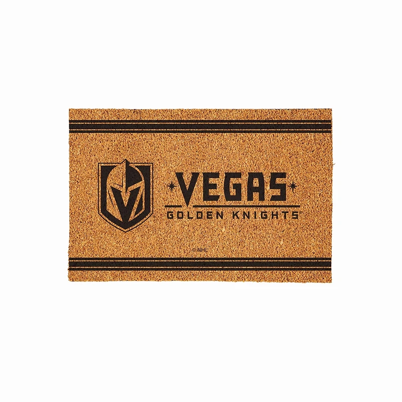 Vegas Golden Knights 24" x 36" Outdoor Monochrome Team Logo Coir Mat
