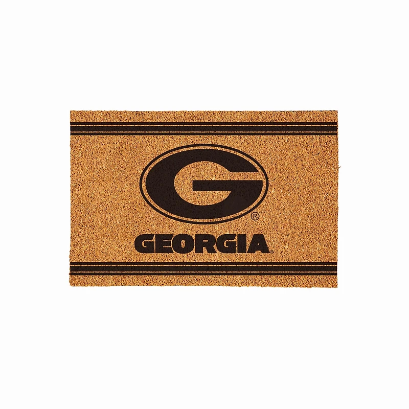 Georgia Bulldogs 24" x 36" Outdoor Monochrome Team Logo Coir Mat
