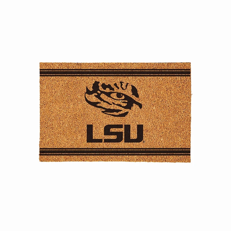 LSU Tigers 24" x 36" Outdoor Monochrome Team Logo Coir Mat