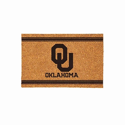 Oklahoma Sooners 24" x 36" Outdoor Monochrome Team Logo Coir Mat