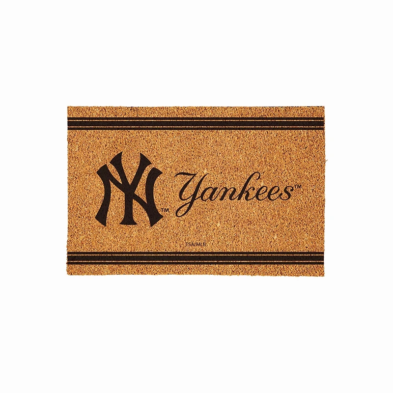 New York Yankees 24" x 36" Outdoor Monochrome Team Logo Coir Mat