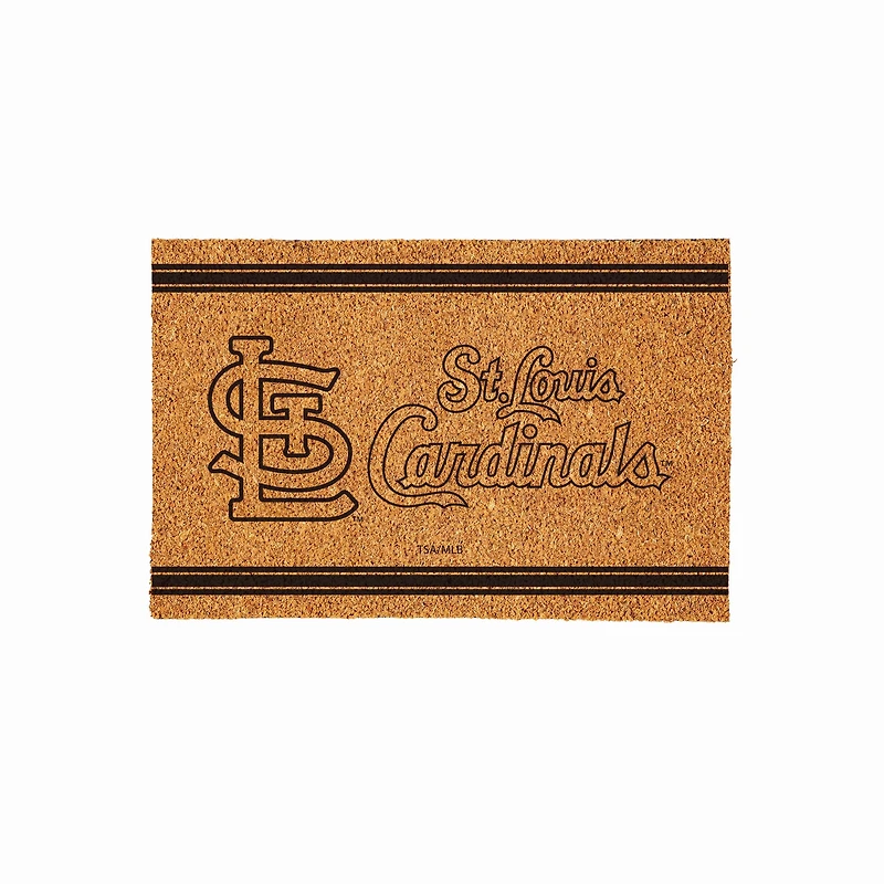 St. Louis Cardinals 24" x 36" Outdoor Monochrome Team Logo Coir Mat