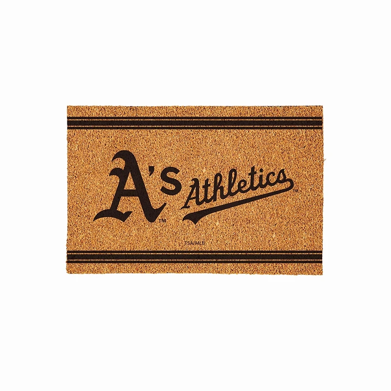 Athletics 24" x 36" Outdoor Monochrome Team Logo Coir Mat