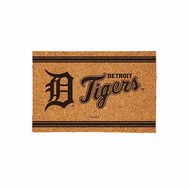 Detroit Tigers 24" x 36" Outdoor Monochrome Team Logo Coir Mat
