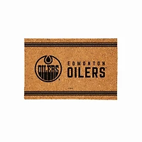 Edmonton Oilers 24" x 36" Outdoor Monochrome Team Logo Coir Mat