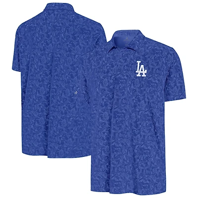Men's Antigua Royal Los Angeles Dodgers Lush Polo