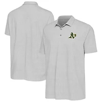Men's Antigua Gray/White Athletics Intersect Polo